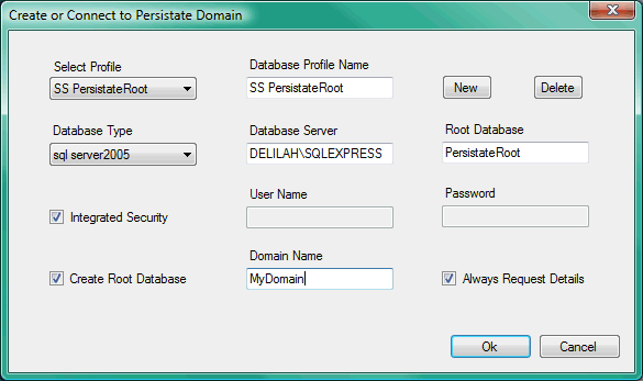 Creating the root database