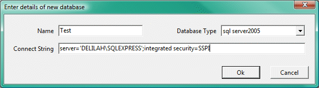 Creating a new database