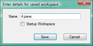 Saving the workspace for later